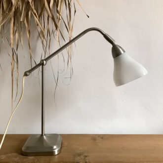 Image de la lampe de bureau métal et opaline