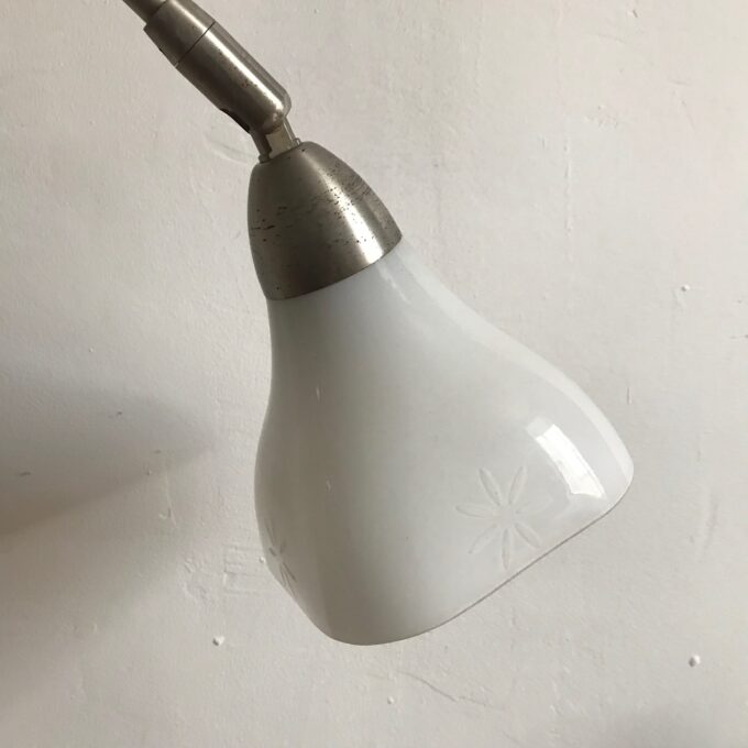 Image de la lampe de bureau métal et opaline