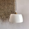 Suspension petite opaline blanche image Suspension petite opaline blanche