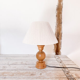 Photo de la lampe en bois