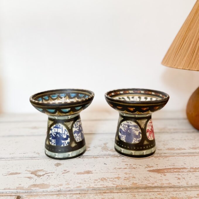 Photo du bougeoir en céramique grès signé