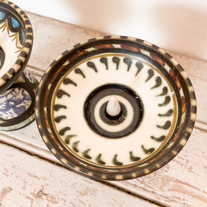 Photo du bougeoir en céramique grès signé