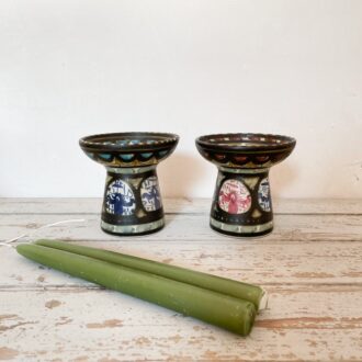 Photo du bougeoir en céramique grès signé