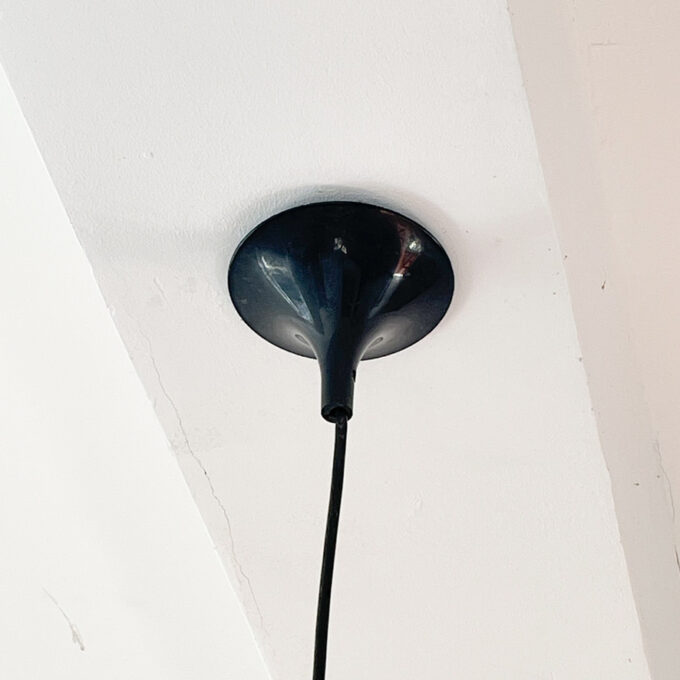 Image de la suspension vintage en métal terracotta