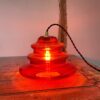 suspension en verre rouge vintage photo suspension en verre rouge vintage