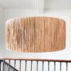 image suspension abat-jour raphia
