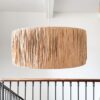 image suspension abat-jour raphia