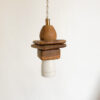 image lampe baladeuse en bois vintage