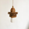 image lampe baladeuse en bois vintage