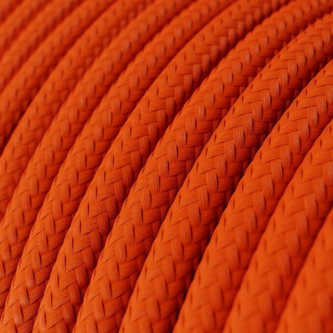 image câble électrique orange