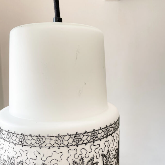 Photo suspension vintage noir et blanc