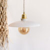 Suspension opaline blanche photo suspension opaline blanche