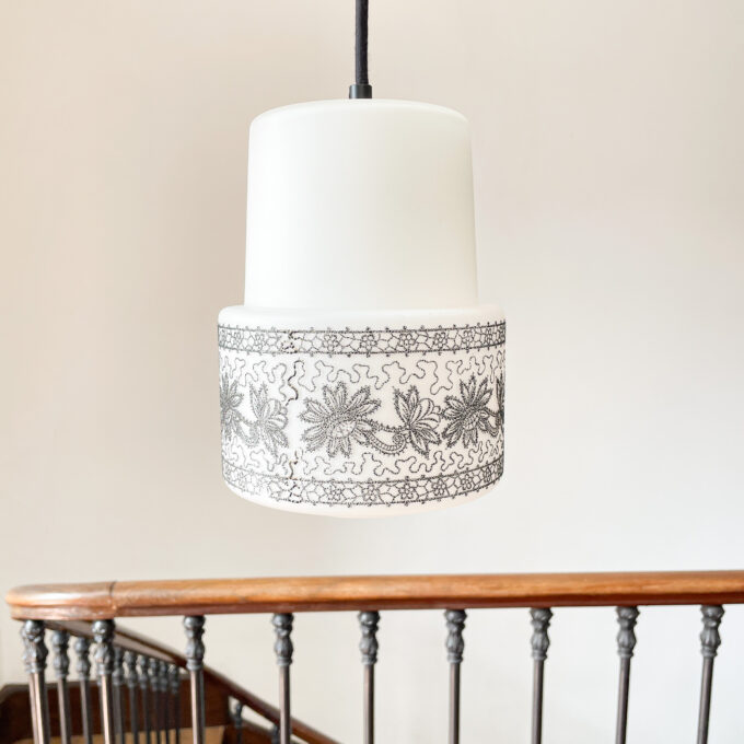 Photo suspension vintage noir et blanc