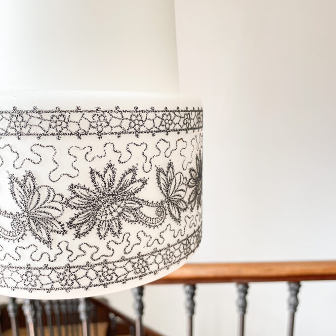 Photo suspension vintage noir et blanc