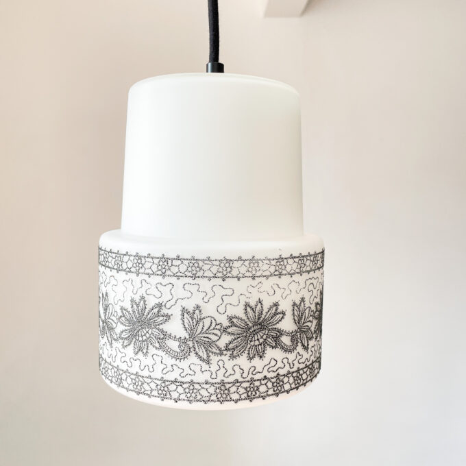 Photo suspension vintage noir et blanc