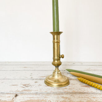 photo bougeoir en laiton bouton poussoir